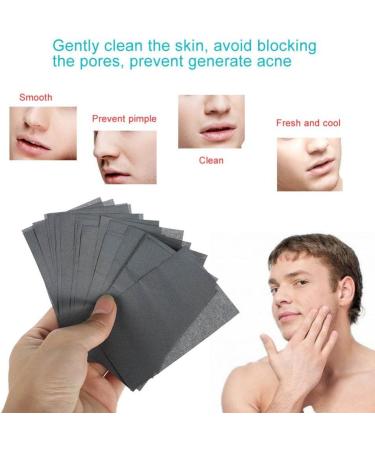 Men's Oil Control Paper - 80 Sheets, Blotter Face Oil Absorbing Tissues - Buy Online on SooperMarket.com