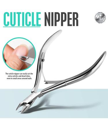 FANDAMEI 4 PCS Nail Care Kit - Stainless Steel Cuticle Nippers and Toenail Tools Set for Professional Manicure and Pedicure - Buy Online on SooperMarket.com