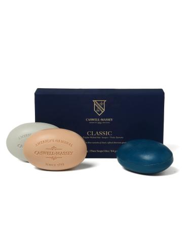 Caswell-Massey Heritage Classics Three Soap Set 3  5.8 Ounce Classics Set 3 Count (Pack of 1)