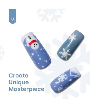 Beetles 6 Colors Gel Nail Polish Set - Snow Mountain Collection Grey Nude Blue Glitter Green Gel Polish Kit Soak Off Nail Uv Lamp Winter Gel Nail Kit Manicure Kit Salon Nail Art Design - Buy Online on SooperMarket.com