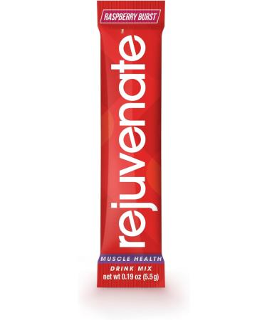 Rejuvenate Muscle Activator Drink Mix Sticks Single Serving Protein Powder Packets to Go - Raspberry Burst 30 Count - Buy Online on SooperMarket.com