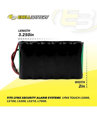 Exell 7.2V NiCD Back-Up Battery (2000 mAh) for Security Alarm Systems - Reliable International Shipping - Buy Online on SooperMarket.com