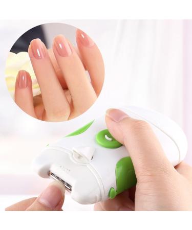 2 in 1 Electric Nail Cutter Portable Electric Nail Clippers Nail Trimmer Safe Manicure Pedicure Tool for Use on Kids - Buy Online on SooperMarket.com