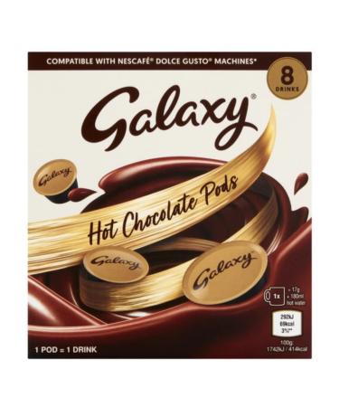 Hot Chocolate Pods 8X17g Dolce Gusto Galaxy