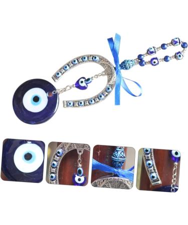 Zerodeko 1pc Blue Eyes Pendant Turkish Evil Eye Beads Birthday Gift Crystals Beads Wallet Keychain Decor Turkish Devil s Eye Pendant Devil Eye Diamond Driving Recorder Alloy - Buy Online on SooperMarket.com
