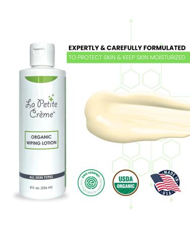 La Petite French Premium Wiping Lotion - Organic Flushable Skin Cleanser & Moisturizer (8 oz) - Eco-Friendly Alternative to Wet Wipes for a Better Bathroom Experience - Buy Online on SooperMarket.com