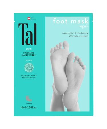 Tal med foot mask Repair in 20 minutes to regenerate and well -kept feet - instantly with the first application - exclusive formula for dry feet