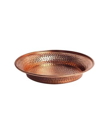Dinnerware Dishes Plates 7 Pieces Pure Copper Drinking Plate Dinner Plate Fruit Plate Bread Plate Home Gift Decoration for Kitchen Diner Hotel Party Dinner Restaurant Family Party Plates (Size : 13.1 13.1cm