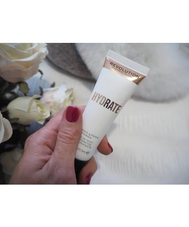 Makeup Revolution Hydrate Primer 0.95 Fl Oz | Water-Based, Hyaluronic Acid & Vitamin E | Lightweight, Vegan & Cruelty-Free - Buy Online on SooperMarket.com