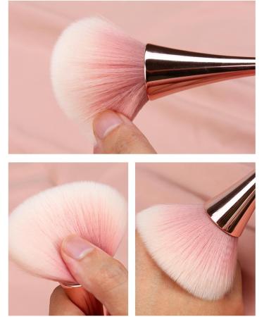 Teksome Blush Brush for Cheeks | Large Standing Blush Makeup Brush - Powder Foundation & Face Makeup Cosmetic Brushes Brush for Flawlessly Contouring & Defining Standing four-leaf clover makeup brush gold + PVC - Buy Online on SooperMarket.com