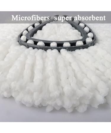 2 Pack Microfiber Spin Mop Replacement Heads for Ocedar EasyWring Spinning Mop - Buy Online on SooperMarket.com