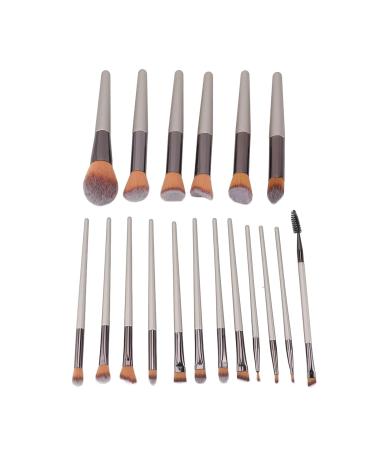 Premium 18-Piece Makeup Brush Set - Soft Powder Cosmetic Applicators for Eyeshadow Blush & Eyelashes | International Shipping Available - Buy Online on SooperMarket.com