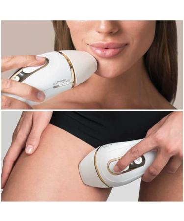 Braun IPL SILK Expert Pro 5 Hair Removal Device | Permanent Hair Removal Alternative | Venus Razor & Bag | Ideal Gift for Women | PL5014 - White/Gold - Buy Online on SooperMarket.com