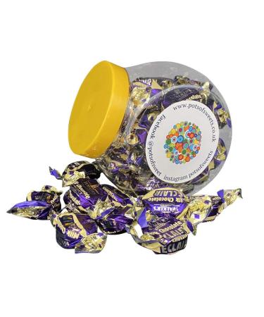 250g Cookie Jar of Walkers Individually Wrapped Walkers Milk Chocolate Eclairs