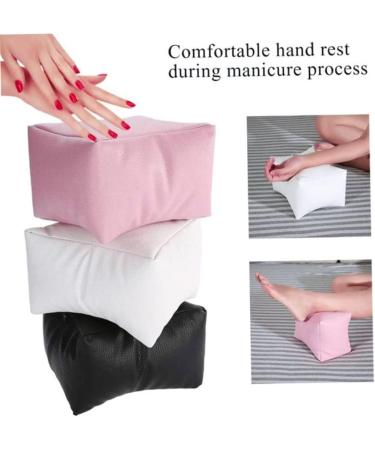 Nail Cushion Nail Cushion Soft Pu Leather Manicure Hand Rest Cushion Dual Use Hand Pillow White - Buy Online on SooperMarket.com
