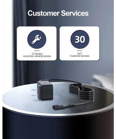 Wahl Cordless Magic Clipper Charger - Compatible with 8148, 8164, 8591, 8509, 1919 Models - AC Power Cord Supply for Clip Shaver - S010AZM0400200 - Buy Online on SooperMarket.com