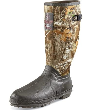 Guide Gear Men's 15 Camo Hunting Insulated Rubber Boots - Waterproof, 400-gram, Realtree Edge - Size 11 - Buy Online on SooperMarket.com