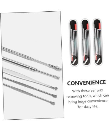 FOMIYES 3 Sets 6-Piece Ear Cleaning Set - Ear Wax Remover Kit with LED Light - Buy Online on SooperMarket.com