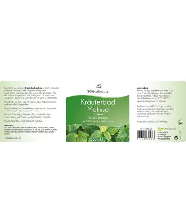 Herbal Bath Lemon Balm 500ml | Stay Healthy Relax & Feel Good | International Shipping - Buy Online on SooperMarket.com