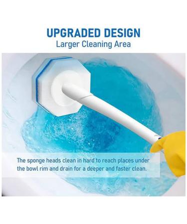 BYCUFF 50PCS Upgraded Toilet Brush Wand Disposable Toilet Cleaning Wand Head Compatible Wand Refills - Buy Online on SooperMarket.com