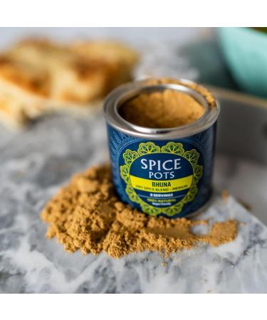 Bhuna Powder - 100% Natural Ingredients - Gluten Free & Vegan Curry Powder - Medium Heat - 40g Pot - Buy Online on SooperMarket.com