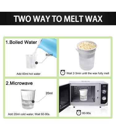 Nose Wax Kit for Men & Women - Hair Removal for Nose & Ear - 50g Wax Beads, 20 Applicators, 10 Paper Cups, 10 Mustache Guards - Buy Online on SooperMarket.com