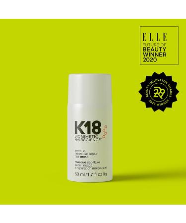 K18 Leave-In Repair Hair Mask Treatment - Reverse Hair Damage in 4 Minutes - 50ml - Buy Online on SooperMarket.com