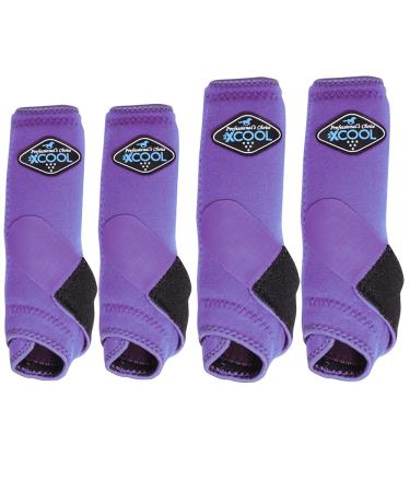 Professional's Choice 2XCOOL Sport Medical Boots 4-Pack S Purple