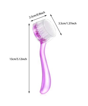6-Piece Facial Cleansing Brush Set with Soft Bristles - Exfoliating Face Brush for Makeup and Skincare Removal - Buy Online on SooperMarket.com