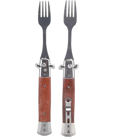 Automatic Spring Fork Foldable Spring Fork Smoothing Surfaces for Camping - Buy Online on SooperMarket.com
