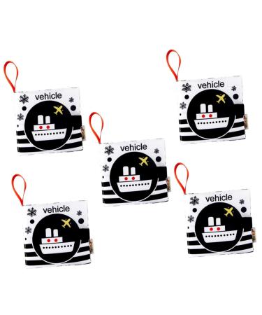 Abaodam 5st -fabric book toddler Belly book game set for children fabric book baby book baby number Beautiful fabric books book toys for toddlers children's books first newborn gift number