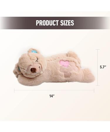 Pet Prime Snuggle Bear - Heartbeat Plush Toy for Cats and Dogs - Comfort Toy in Beige - Buy Online on SooperMarket.com