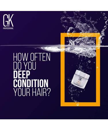 GK HAIR Global Keratin Deep Conditioner Masque - Intense Hydrating Repair Treatment for Dry, Damaged, Color Treated Hair - 7.05 Fl Oz/200g - Buy Online on SooperMarket.com