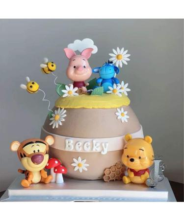MEMOVAN Winnie The Pooh Cake Topper - Mini Figurines Collection for Kids Birthday and Baby Shower Party Supplies - Buy Online on SooperMarket.com