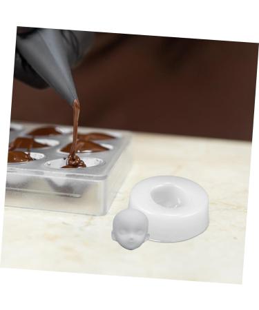 STOBOK Polymer Face Mold Clay Silicone Molds Gummy Molds DIY Candy Mould Chocolate Fondant Mold Cake Molds Silicone Chocolate Molds Candy Molds Head Shape Supplies Silica Gel As Shown 4.80X4.80X1.70CM - Buy Online on SooperMarket.com