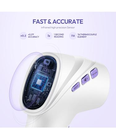 Buy No-Touch Forehead Thermometer for Adults Kids & Babies - Instant Reading Fever Alarm LCD Display - Fast International Shipping - Buy Online on SooperMarket.com