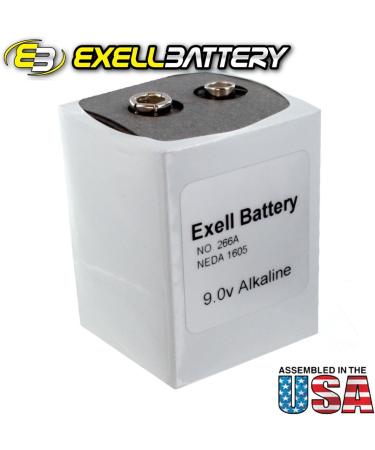 Buy 10pc Exell 266 Alkaline 9V Batteries NEDA 1605 PP7 6F90 - Long-Lasting Power for All Devices - Buy Online on SooperMarket.com
