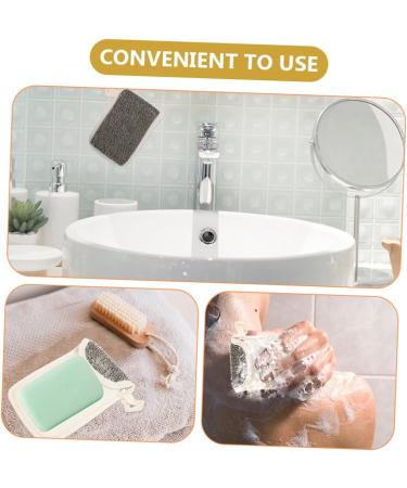 Baluue 16 Pcs Black Linen Soap Bag Soap Saver Soap Exfoliating Body Bar Soap Foaming Soap Foam Soap Flax - Buy Online on SooperMarket.com