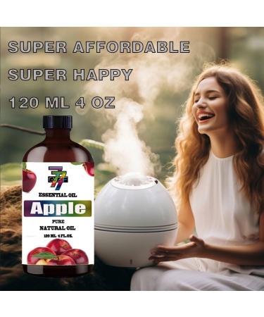 Apple Fresh Essential Oil (4 oz/120 ml) - Apple Fresh oils used in diffusers humidifiers home baths cleaning products yoga DIY soaps and DIY scented candles - Buy Online on SooperMarket.com