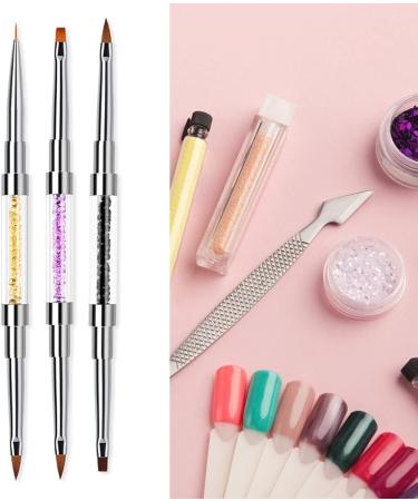 Sanwood Nail Pencil & Nail Art Brush - Double Head Strass Pen Holder for Cosmetics & DIY Nail Art - Buy Online on SooperMarket.com
