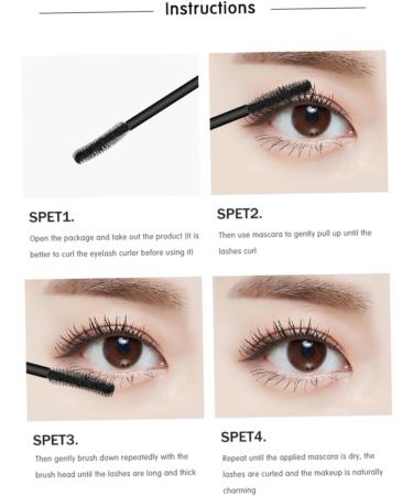 Mascara Black Silk Fiber Eyelashes Thick Extension Mascara 4D Long Waterproof Eyelash Brush Makeup Tool Cosmetics for Eye 8G Mascara - Buy Online on SooperMarket.com