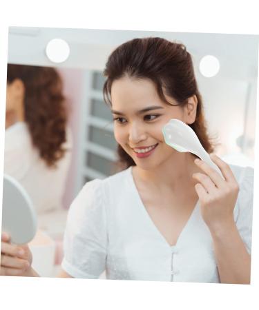 Mikinona Silicone Face Brush Handheld Face Brush Pore Cleaner Silicone Face Scrubber Handle Face Brush Cleansing Brush Face Brush Cleansing Silicone Brush Manual Silica Gel Blackhead Brush 15.3x5.2cm Green - Buy Online on SooperMarket.com