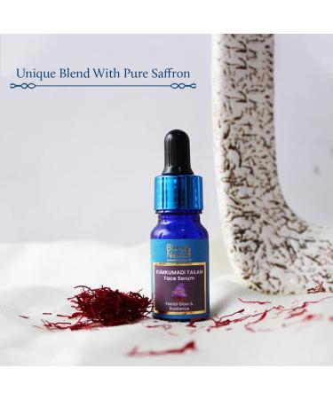 Blue Nectar Kumkumadi Oil 0.34 Fl Oz - Ayurvedic Anti Aging Serum with Saffron & Sandalwood - Natural Face Moisturizer for Women - Buy Online on SooperMarket.com