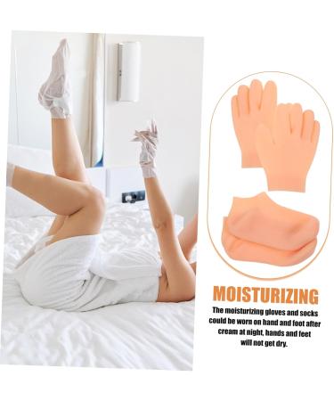 Gogogmee 1 Set Beauty Gloves Socks Women Moisturizing Gloves Moisturizing Gloves for Female Moisturizing Gloves and Socks Dry Hand Moisturizing Gloves for Lady Moisturizing Gloves for Women - Buy Online on SooperMarket.com