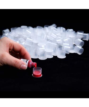 Ink Caps Small 500pcs - Disposable Microblading Makeup Ink Cups - 11mm Sizes - Pigment Ink Caps - Buy Online on SooperMarket.com