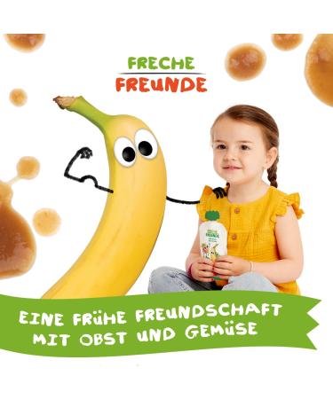 Cheeky Friends Bio Quetschie - Apple Banana Spinach & Cucumber Puree for Babies (6-Pack 6 x 100g) | Organic Baby Food International Shipping - Buy Online on SooperMarket.com