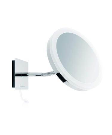 Nicol 4027000 SARA cosmetic mirror with LED daylight lighting wall mirror 5x magnification movable gooseneck