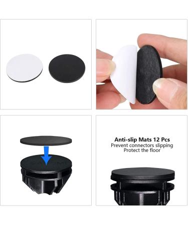 C&AHOME 12 PCS Pet Playpen for Guinea Pigs, Puppy - Portable Indoor Exercise Cage Fence for Small Animals - DIY Metal Yard Fence - Black - Buy Online on SooperMarket.com