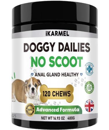 iKARMEL Doggy Dailies | Advanced Anal Gland Support Chews for Dogs | No Scoot Pet Supplements | Pumpkin Powder Fiber Digestion Tablets | Vet-Formulated | 120 Count - Buy Online on SooperMarket.com