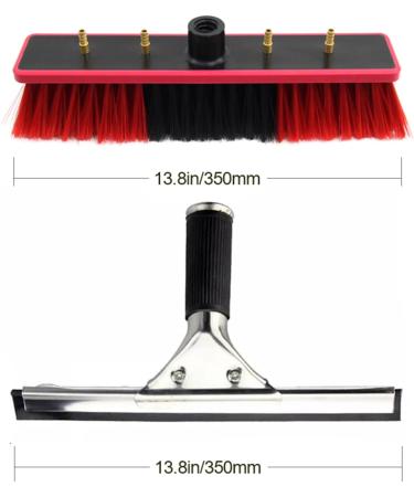 photovoltaic cleaner window cleaning pole 10.8M/35FT Window Cleaning Pole Outdoor Water Fed Telescopic 2 In 1 Brush Squeegee Attachment Professional Extendable Cleaner Conservatory Roof Gutt 3.6m/11.8ft - Buy Online on SooperMarket.com